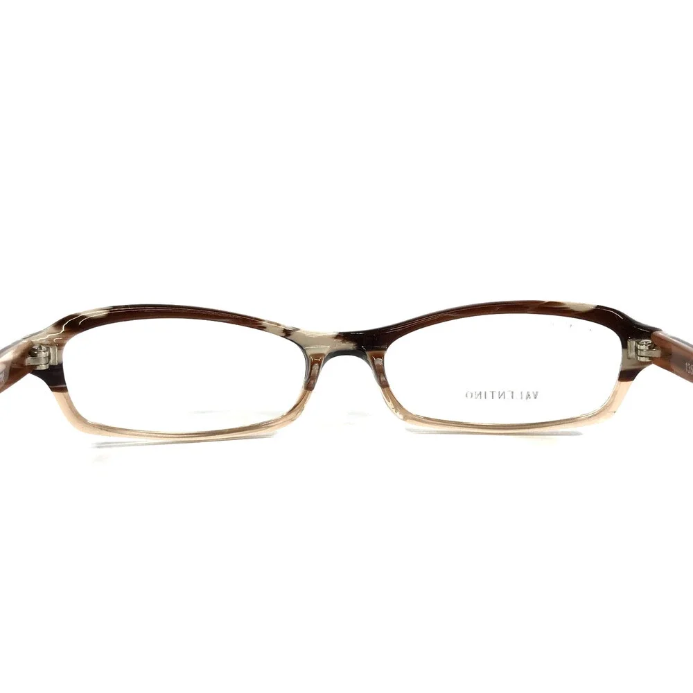 Valentino Eyeglasses Frames 5504/STR 0NDJ Striped Brown Crystals 49-16-135